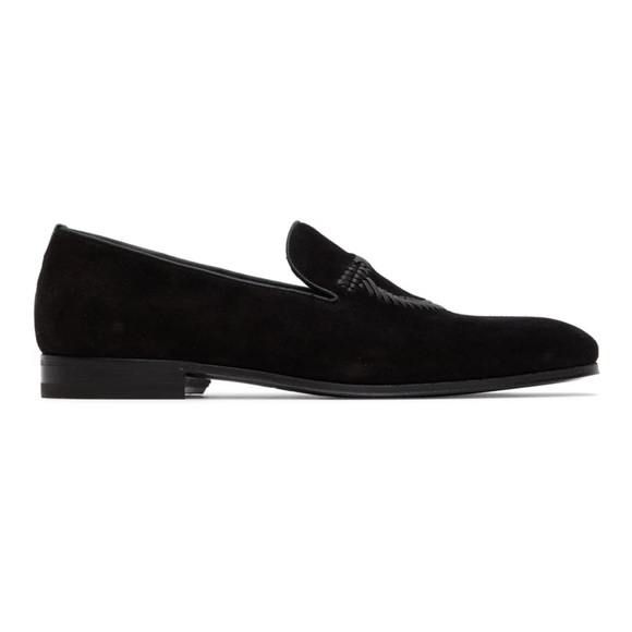 Ferragamo Men's Libero Gancio Suede Loafers - Picture 3 of 6